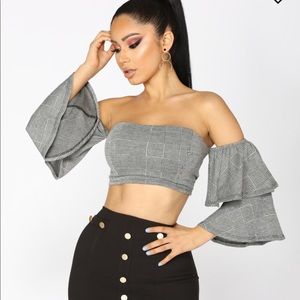 Off the shoulder shirt